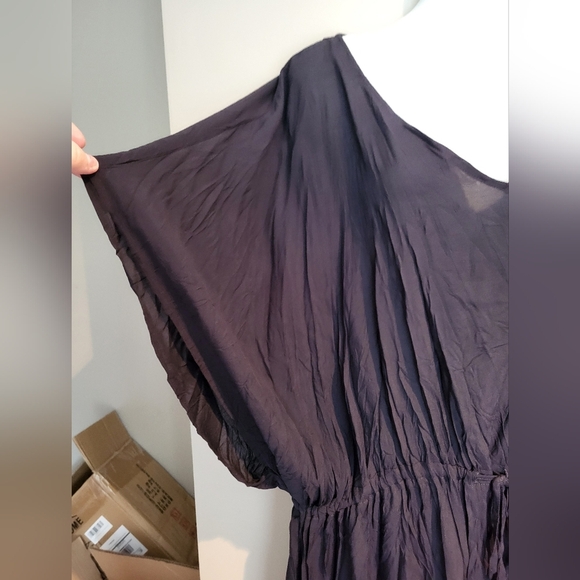 Lands' End Black V-Neck Beach Cover Up, Size XL To XXL - Picture 4 of 5